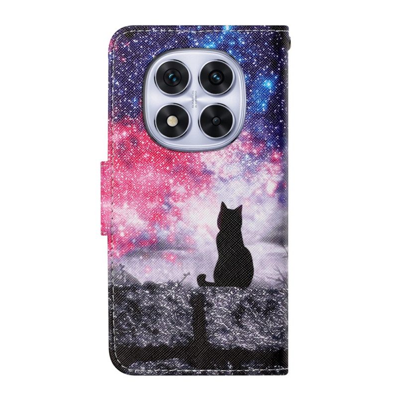 Lederhüllen Xiaomi Redmi Note 14 Pro Plus 5g Handyhülle Galaxienkatze