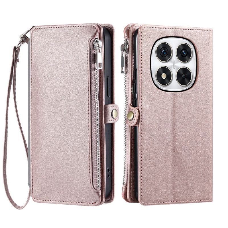 Lederhüllen Xiaomi Redmi Note 14 Pro Plus 5g Handyhülle Geldbörse Mit Riemen