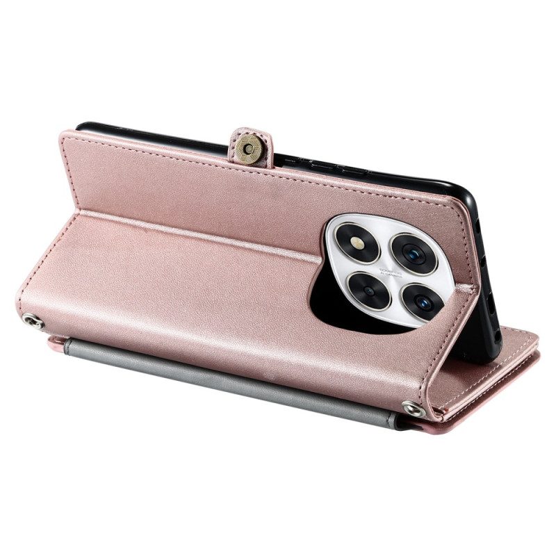 Lederhüllen Xiaomi Redmi Note 14 Pro Plus 5g Handyhülle Geldbörse Mit Riemen