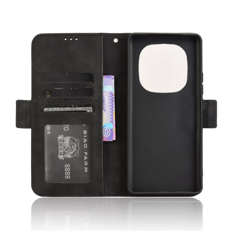 Lederhüllen Xiaomi Redmi Note 14 Pro Plus 5g Handyhülle Mehrkartenmuster