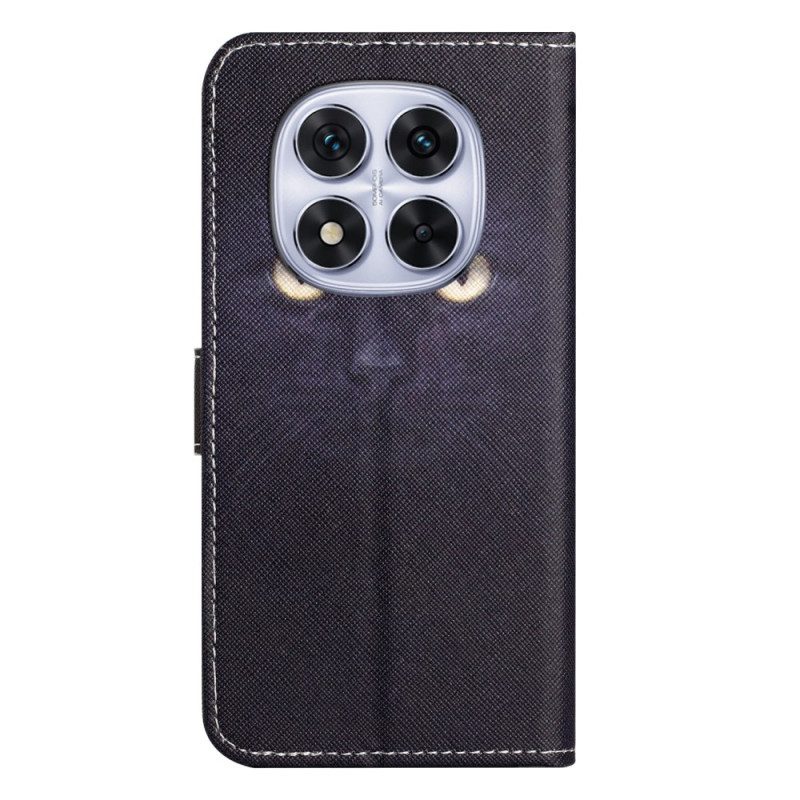 Lederhüllen Xiaomi Redmi Note 14 Pro Plus 5g Handyhülle Schwarze Katze