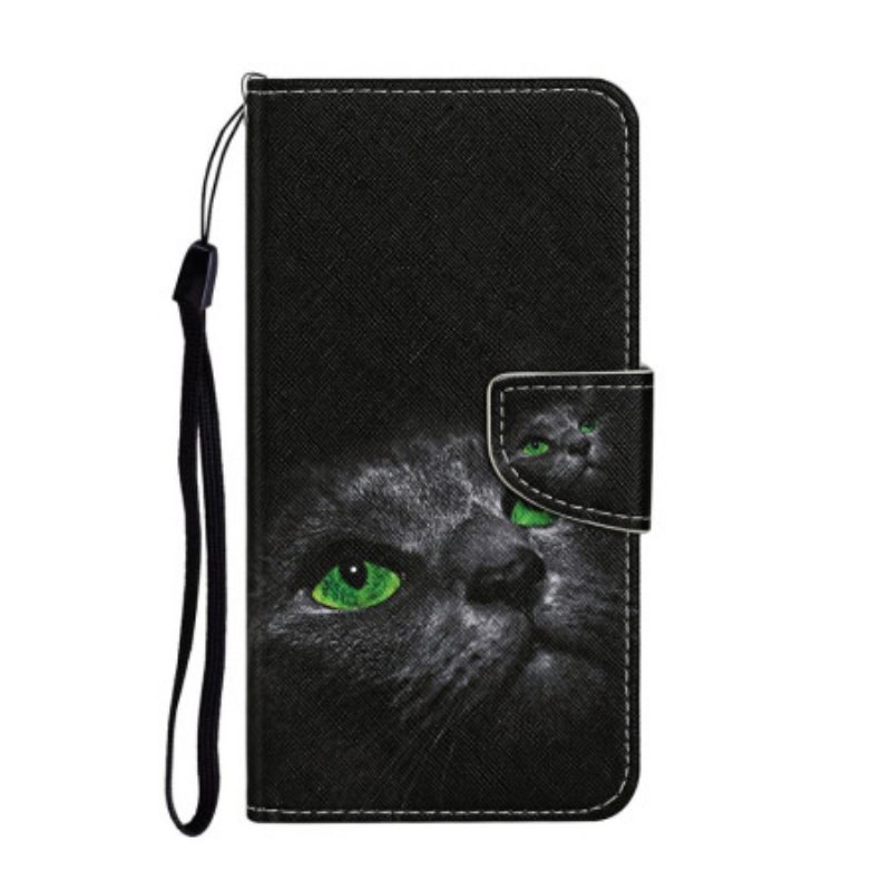 Lederhüllen Xiaomi Redmi Note 14 Pro Plus 5g Handyhülle Schwarze Katze