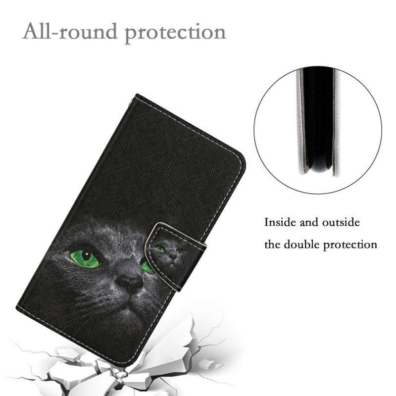 Lederhüllen Xiaomi Redmi Note 14 Pro Plus 5g Handyhülle Schwarze Katze