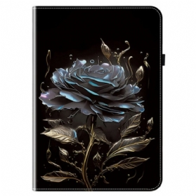 Case Für Samsung Galaxy Tab S10 Fe Plus Elegante Schwarze Rose Mit Schutz