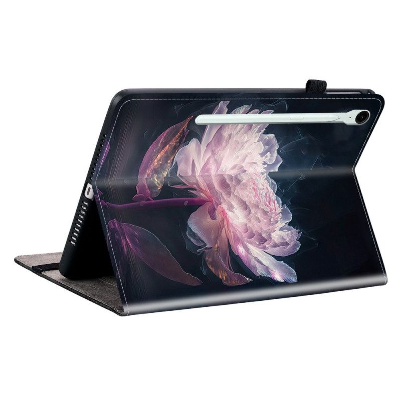 Case Samsung Galaxy Tab S10 Fe Plus Handyhülle Rosa Pfingstrose
