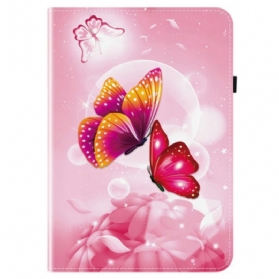 Case Samsung Galaxy Tab S10 Fe Plus Rosa Schmetterlinge