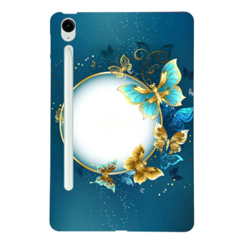 Hülle Für Samsung Galaxy Tab S10 Fe Plus Kreise Und Schmetterlinge