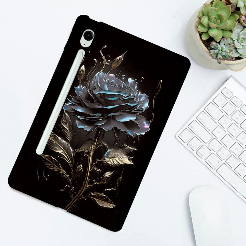 Hülle Für Samsung Galaxy Tab S10 Fe Plus Schwarze Rose