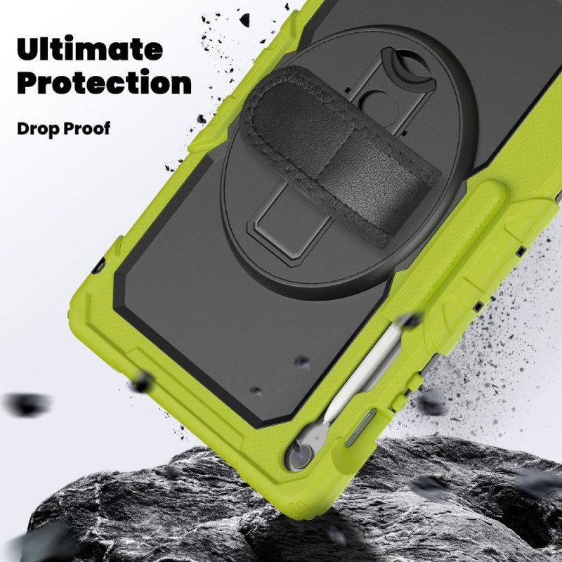 Hülle Samsung Galaxy Tab S10 Fe Plus Extrem Widerstandsfähig Mit Schultergurt