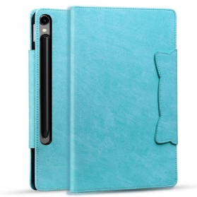 Lederhüllen Samsung Galaxy Tab S10 Fe Plus Katzenverschluss