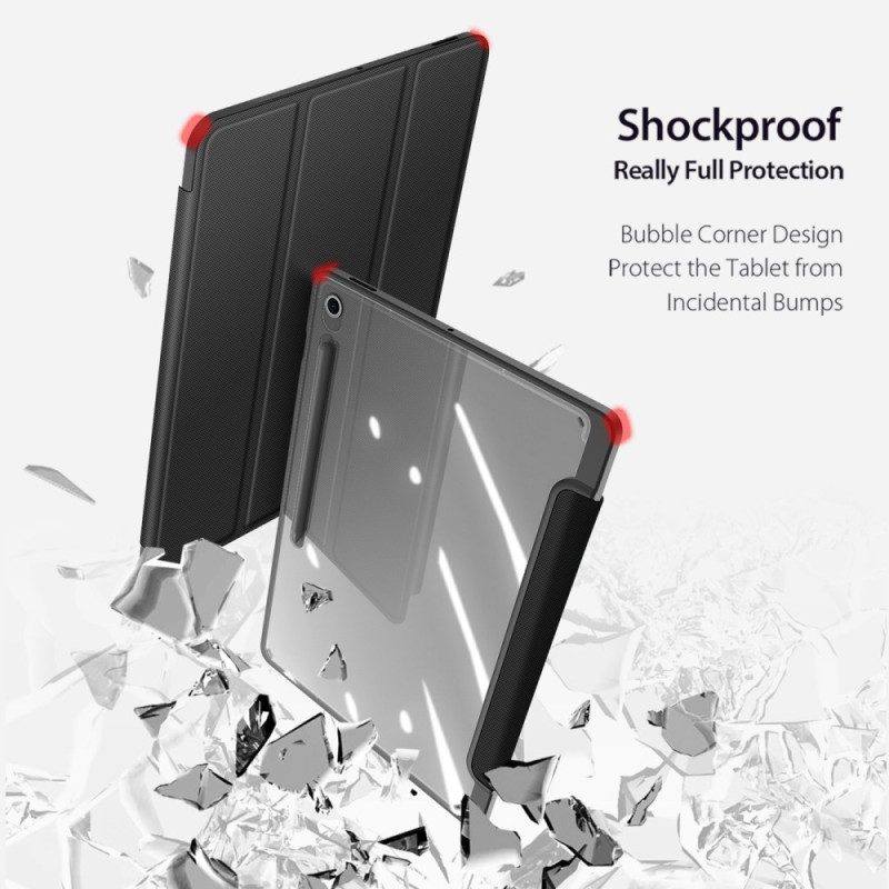 Samsung Galaxy Tab S10 Fe Plus Dreiteilige Transparente Rückseite