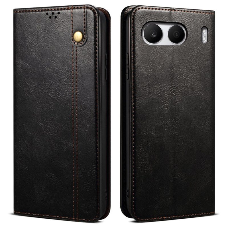 Flip Case Oneplus Nord 4 Gewachstes Kunstleder