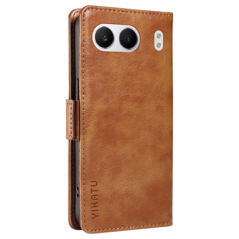 Flip Case Oneplus Nord 4 Handyhülle Yikatu Litschi-kunstleder