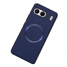 Hülle Oneplus Nord 4 Handyhülle Kunstleder In Litschi-optik Kompatibel Mit Magsafe