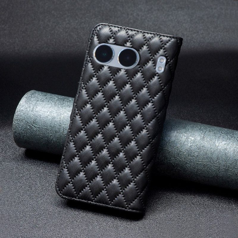 Lederhüllen Für Oneplus Nord 4 Gesteppt Binfen Color