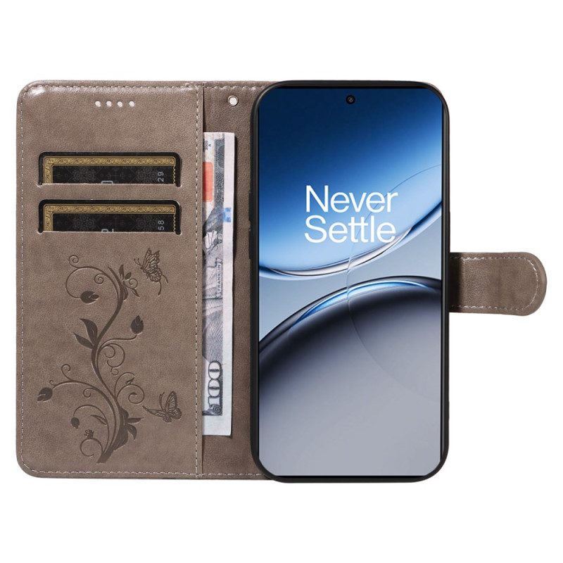 Lederhüllen Oneplus Nord 4 Blumenmuster