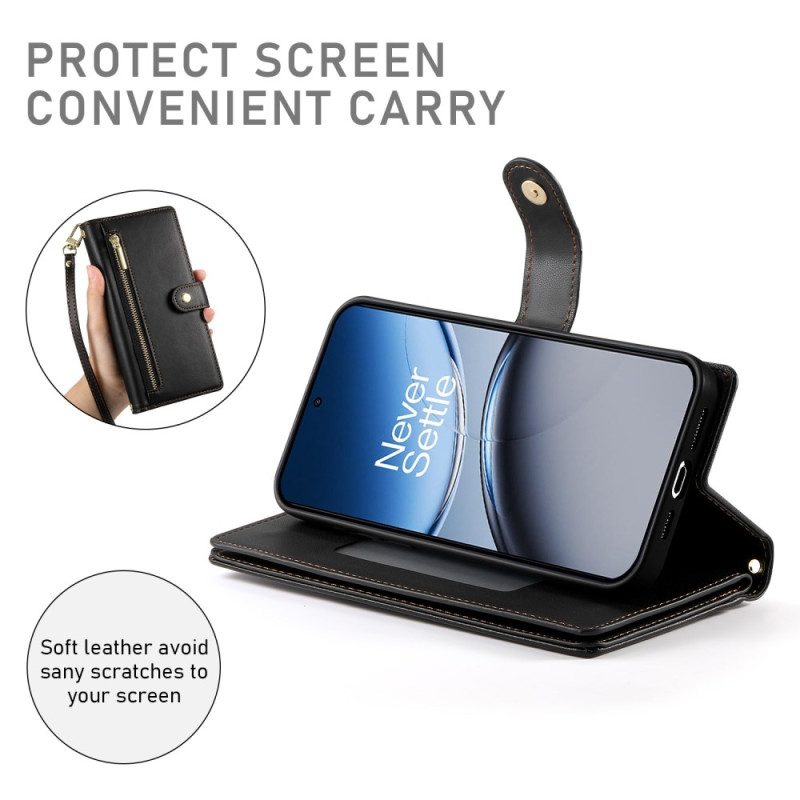 Lederhüllen Oneplus Nord 4 Geldbörse Mit Riemen Und Schulterriemen