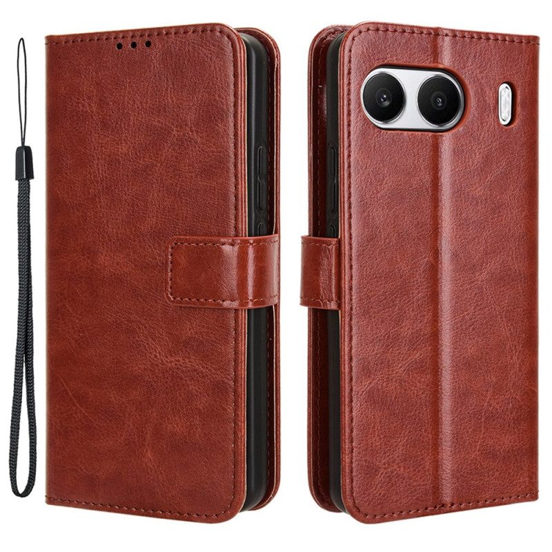 Lederhüllen Oneplus Nord 4 Handyhülle Auffälliges Kunstleder