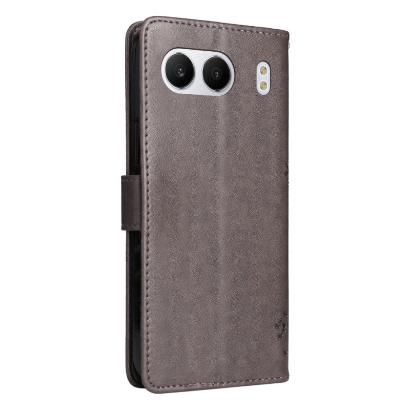 Lederhüllen Oneplus Nord 4 Handyhülle Baum Und Katze