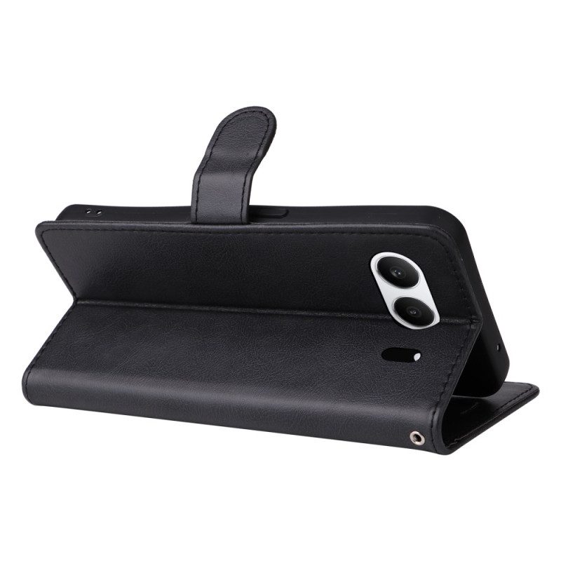 Lederhüllen Oneplus Nord 4 Handyhülle Glattlederoptik