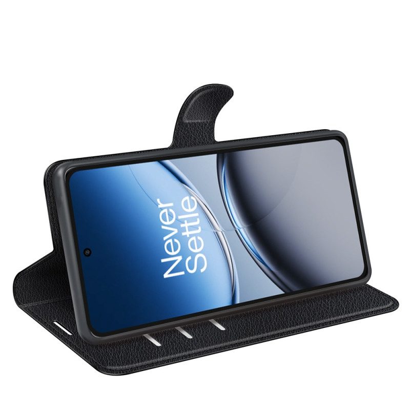 Lederhüllen Oneplus Nord 4 Handyhülle Kunstleder In Litschi-optik