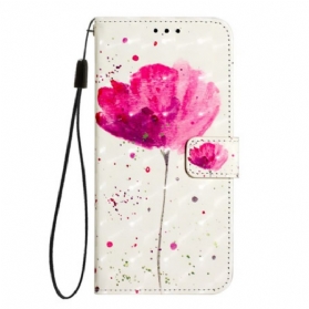 Lederhüllen Oneplus Nord 4 Handyhülle Mohnblume