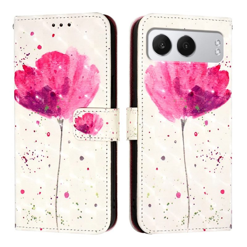 Lederhüllen Oneplus Nord 4 Handyhülle Mohnblume
