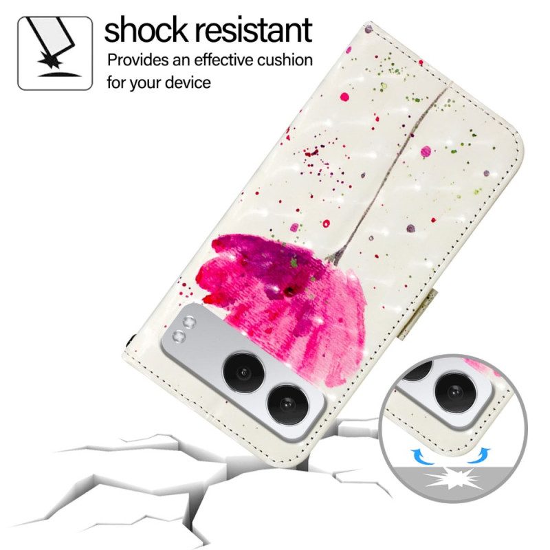 Lederhüllen Oneplus Nord 4 Handyhülle Mohnblume