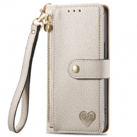 Lederhüllen Oneplus Nord 4 Rfid-schutzgeldbörse In Herzform