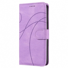 Lederhüllen Oneplus Nord 4 Wellenmuster