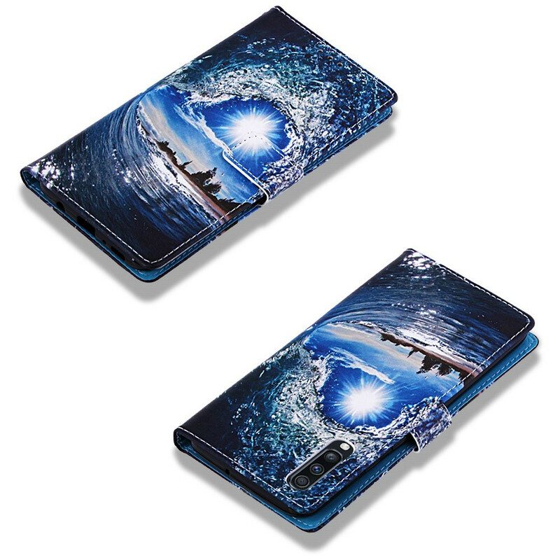 Lederhüllen Für Samsung Galaxy A70 Mit Kordel Daydreams Schlüsselband Landschaft