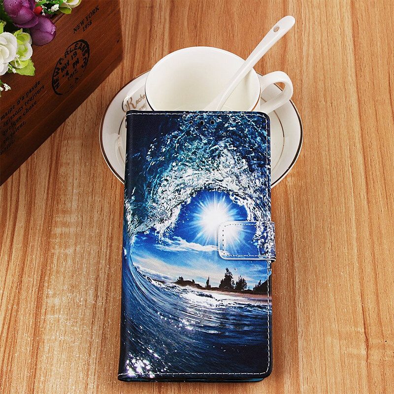 Lederhüllen Für Samsung Galaxy A70 Mit Kordel Daydreams Schlüsselband Landschaft