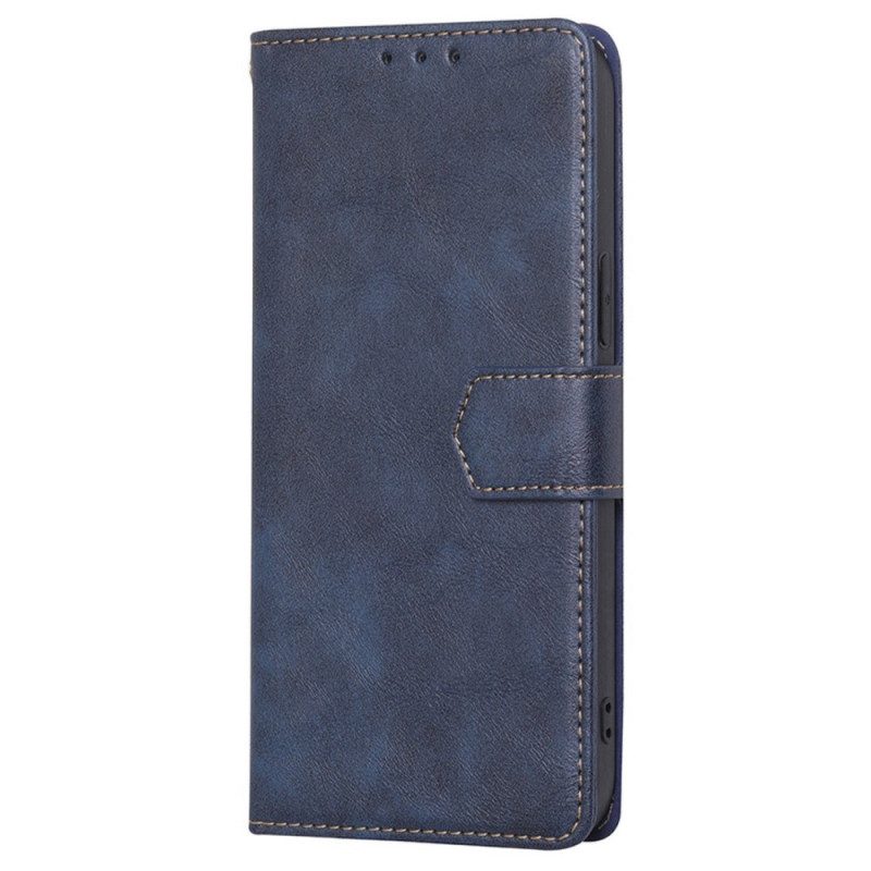 Lederhüllen Für Xiaomi 12T / 12T Pro Couture-ledereffekt