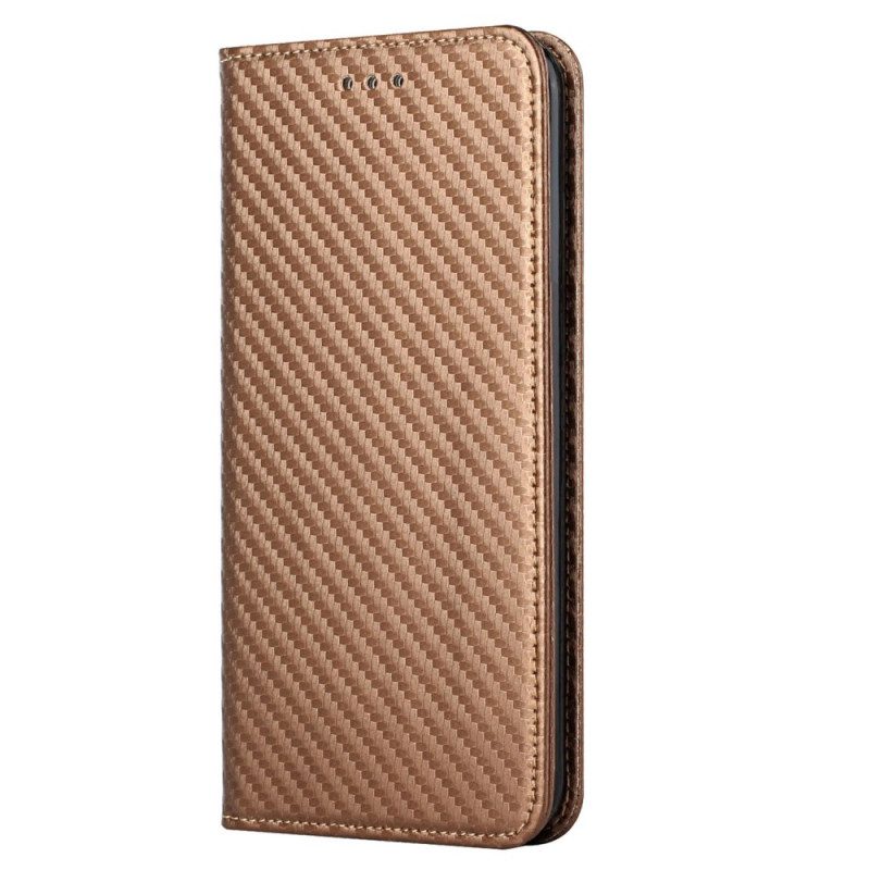 Schutzhülle Für Xiaomi 12T / 12T Pro Flip Case Kohlefaser Mit Lanyard