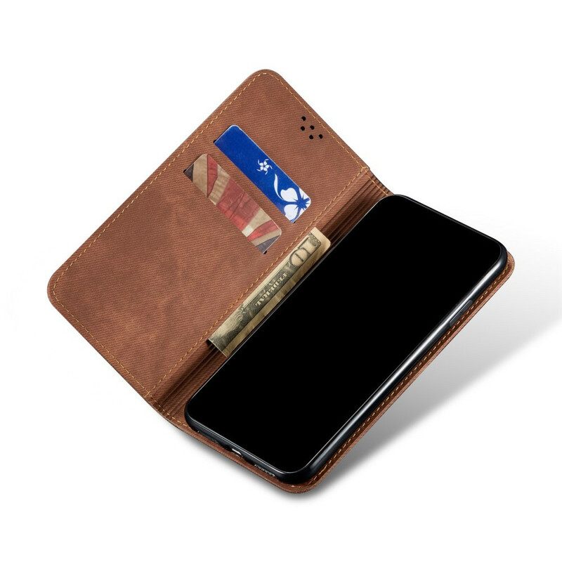 Schutzhülle Für Poco M3 Flip Case Denim-stoff