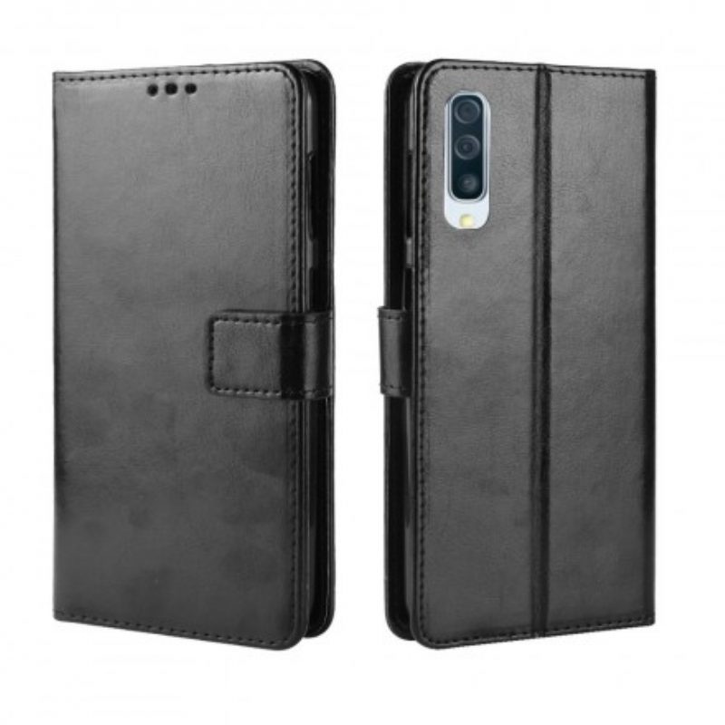 Lederhüllen Für Samsung Galaxy A50 Quadratisches Kunstleder