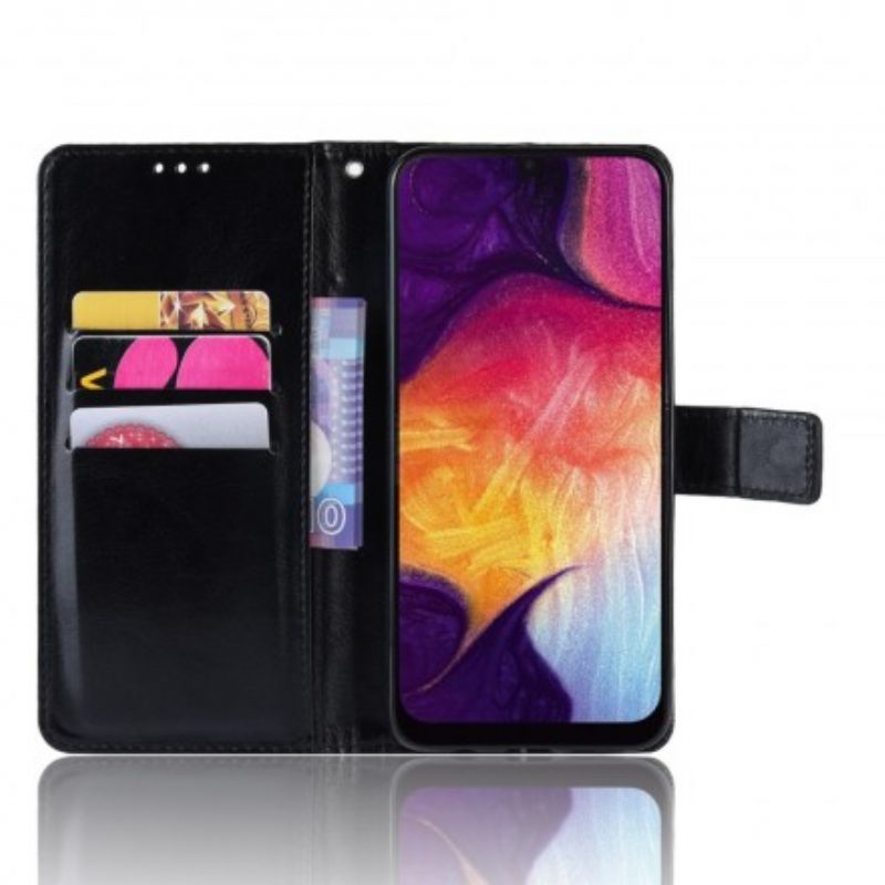 Lederhüllen Für Samsung Galaxy A50 Quadratisches Kunstleder