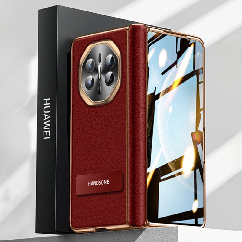 Hülle Huawei Mate X6 Handyhülle Strukturiertes Kunstleder Mit Displayschutzfolie