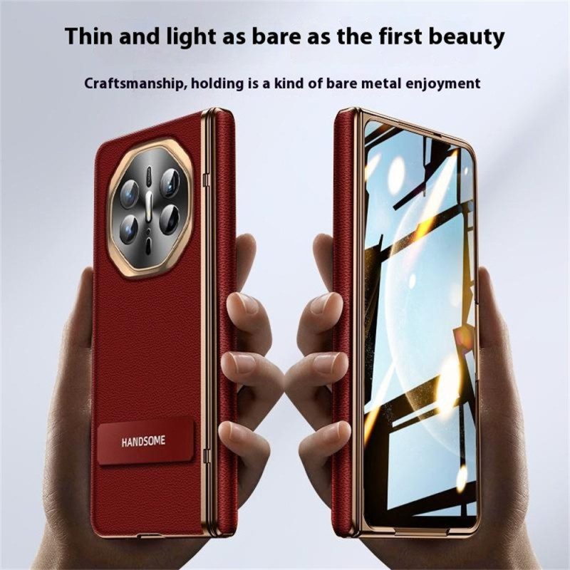 Hülle Huawei Mate X6 Handyhülle Strukturiertes Kunstleder Mit Displayschutzfolie