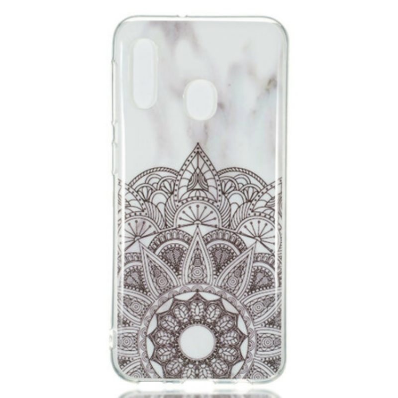 Handyhülle Für Samsung Galaxy A20e Marmoriertes Mandala