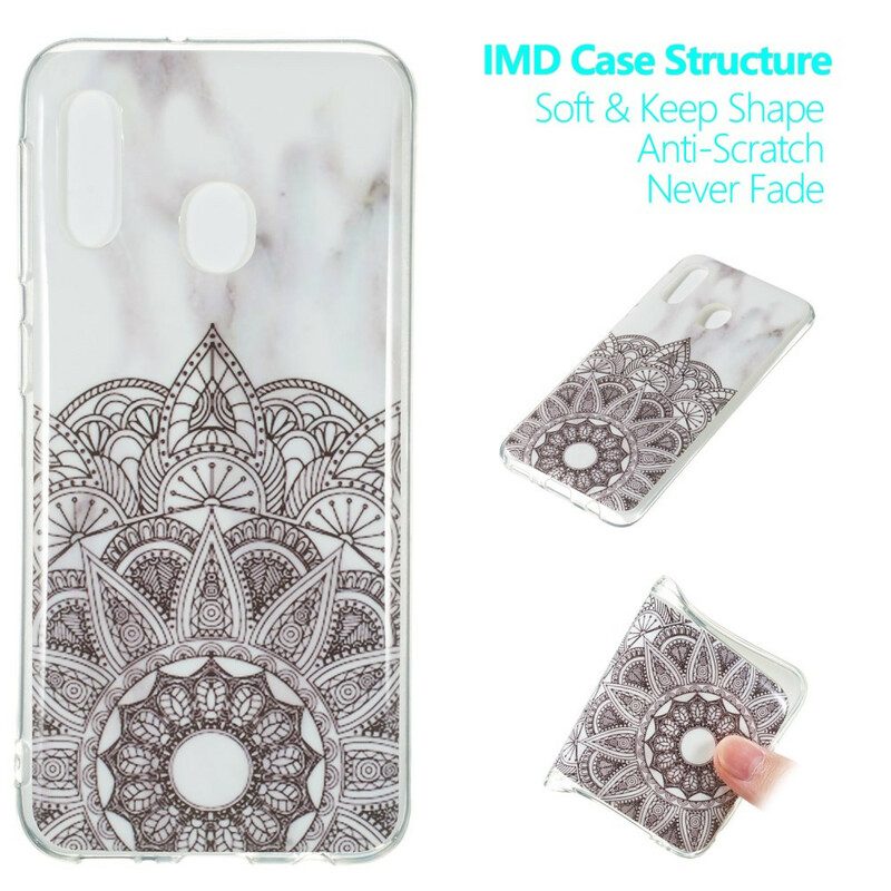 Handyhülle Für Samsung Galaxy A20e Marmoriertes Mandala