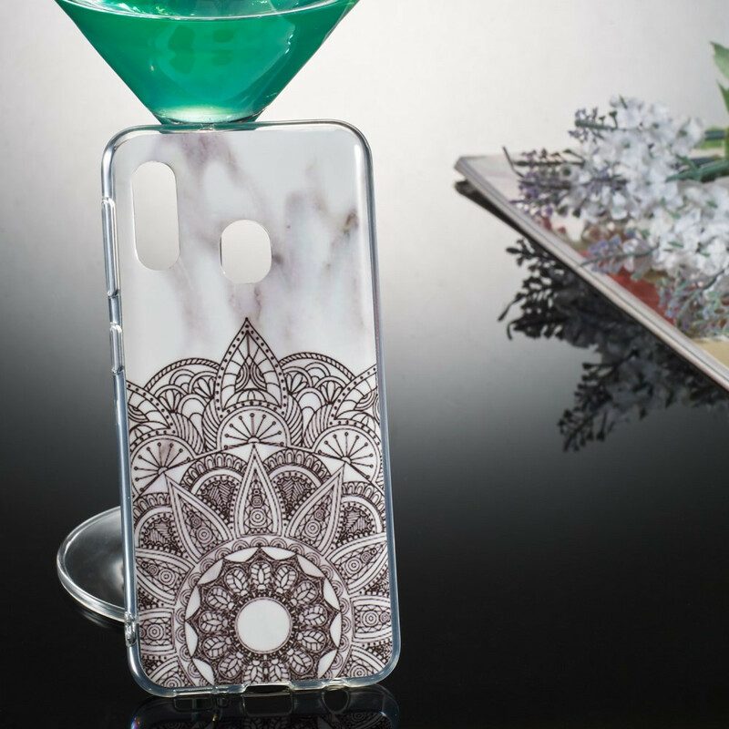Handyhülle Für Samsung Galaxy A20e Marmoriertes Mandala