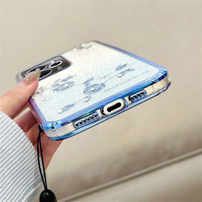 Hülle Realme 14t 5g Kadem Blumen- Und Strass-armband