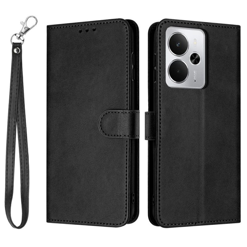 Lederhüllen Für Realme 14t 5g Lederoptik Mit Lanyard