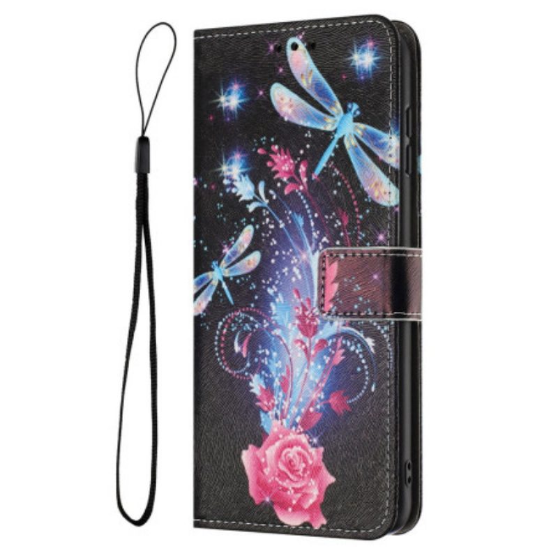 Lederhüllen Für Realme 14t 5g Libellenmuster