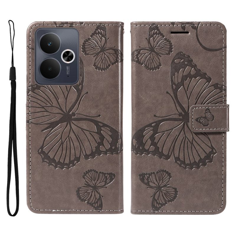 Lederhüllen Für Realme 14t 5g Riesige Schmetterlinge