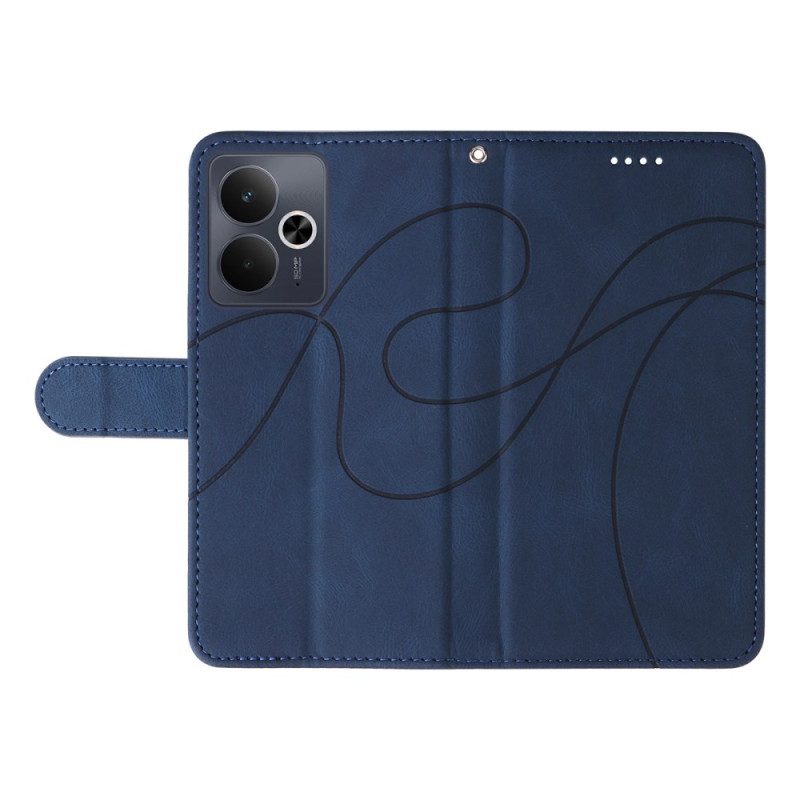 Lederhüllen Für Realme 14t 5g Wellenstruktur