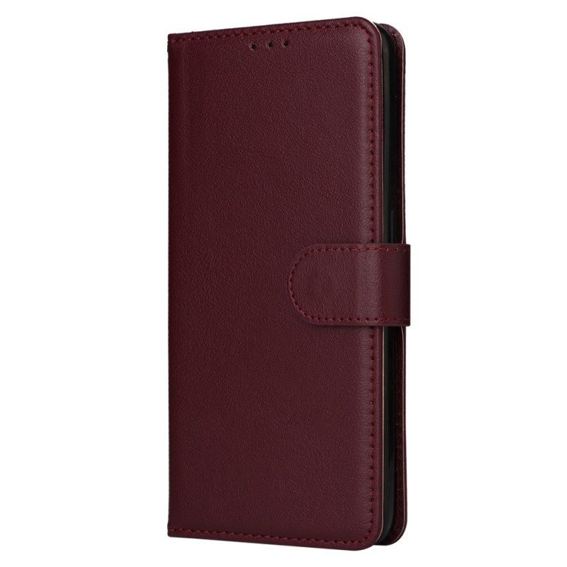 Lederhüllen Realme 14t 5g Glatter Riemen