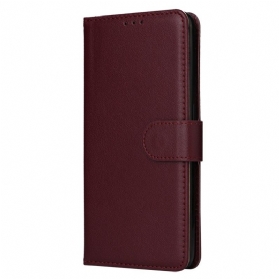 Lederhüllen Realme 14t 5g Glatter Riemen