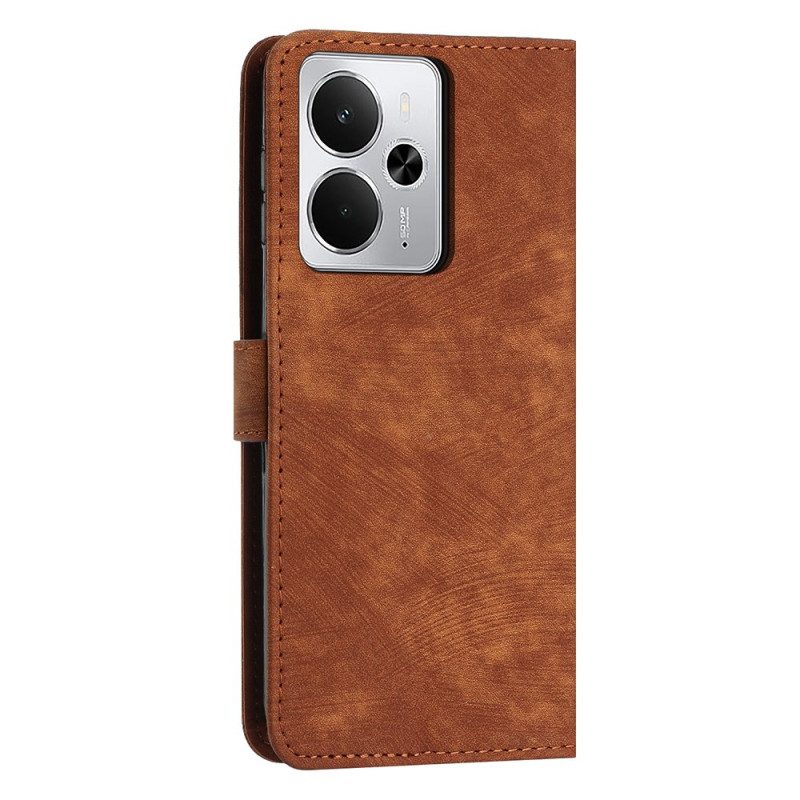 Lederhüllen Realme 14t 5g Handyhülle Linien